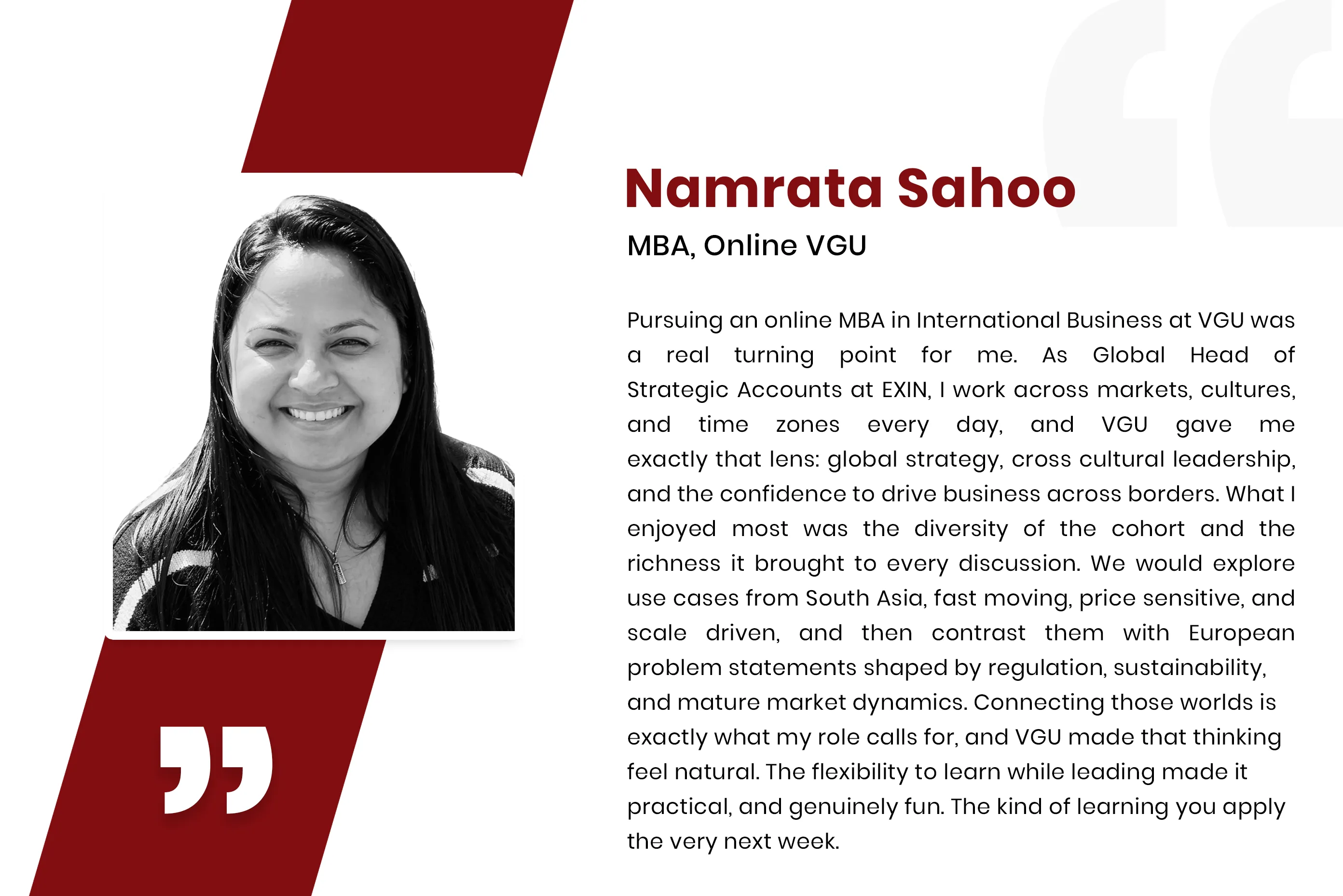 Namrata – MBA Learner